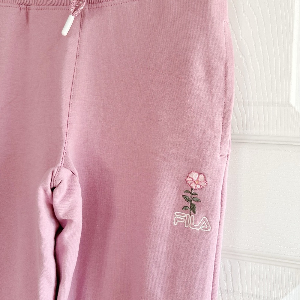 FILA girls Pink Sweatpants - Picture 2 of 4